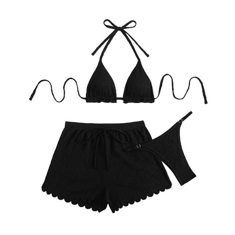 Cqxid Clearance Sales Piece Swimsuits For Women Fashion And Leisure Three Piece Bikini