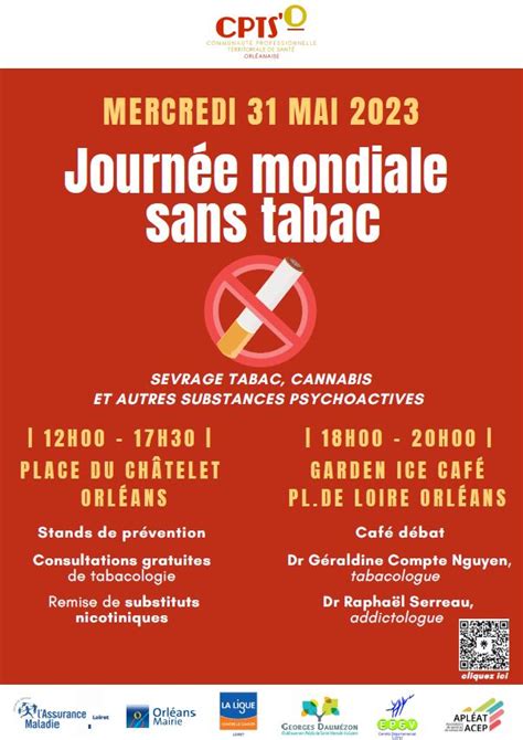 Journ E Mondiale Sans Tabac Orl Ans Fraps Centre Val De