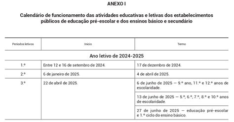 Spn Publicado O Despacho Do Calendário Escolar 2024 2025 A 2027 2028