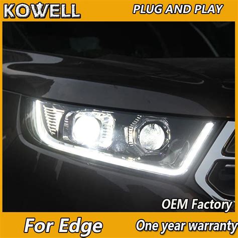 Kowell Car Styling For Ford Edge Headlights New Edge Led