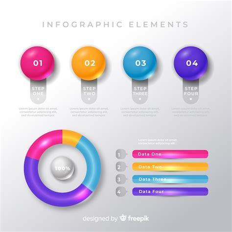 Colecci N De Plantillas De Elementos De Infograf As Coloridos Vector