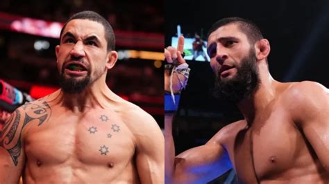 UFC 308 Robert Whittaker Voulait Absolument Khamzat Chimaev