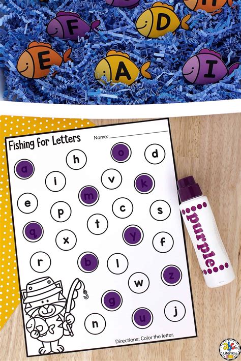 This Fishing Alphabet Sensory Bin Is A Fun Hands On Way For Your
