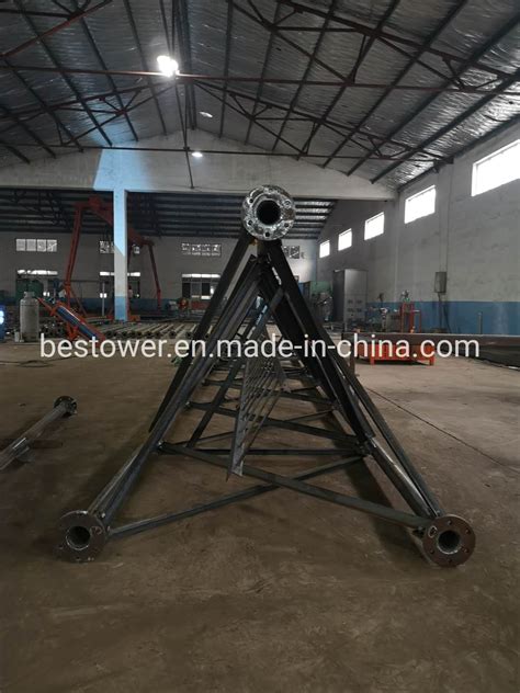 Hot Galvanized Tubular Steel Communication Telecom Tower China