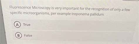 Solved Fluorescence Microscopy is very important for the | Chegg.com 
