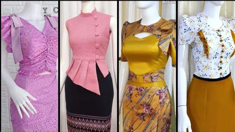 Stylish Modern Burmese Dresses Traditional Dress Of Myanmar Latest