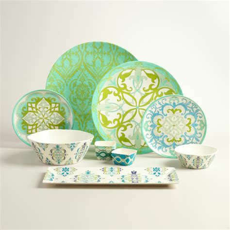 Coastal Melamine Plates. Certified International Radiance Teal Melamine ...