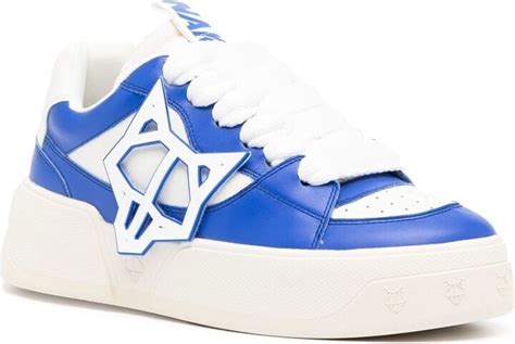 NAKED WOLFE Logo Patch Lace Up Sneakers ShopStyle Trainers Athletic