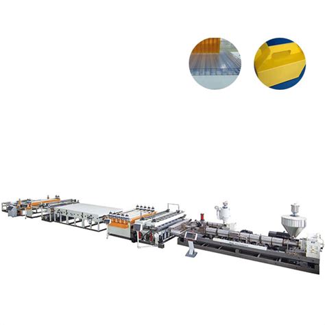 PC PP PE Plastic Hollow Cross Section Extrusion Line Jwell