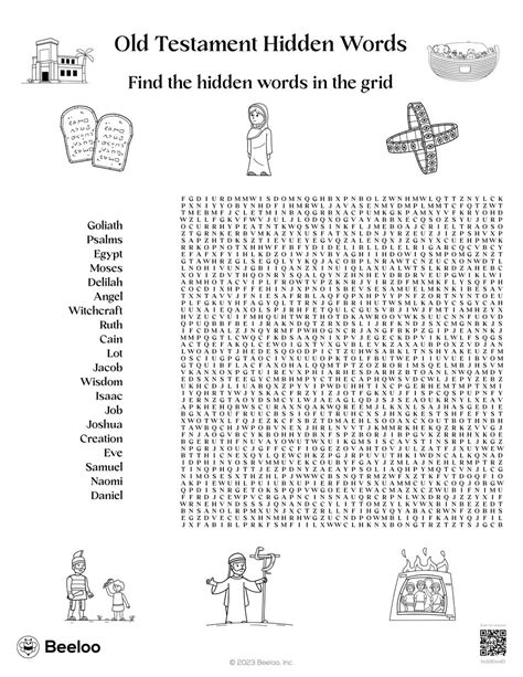 Old Testament Themed Word Searches Beeloo Printables