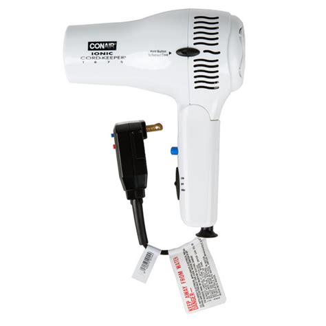 Conair® 1875 Watt Ionic Cord Keeper® Dryer White