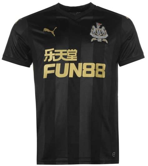 Black NUFC Strip 17 18 Puma Newcastle United Third Kit 2017 18