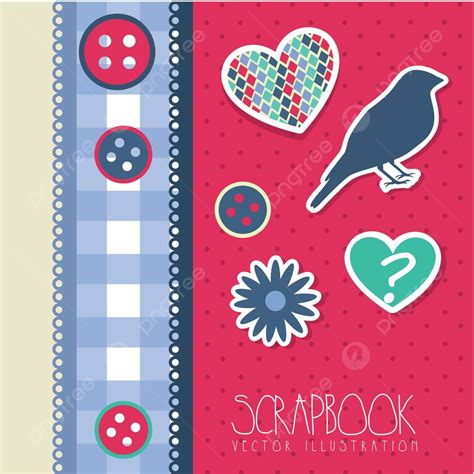 Scrapbook Retro Set Frame Vector Retro Set Frame Png And Vector With