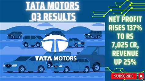 Tata Motors Q3 Results TATA MOTORS RESULT Net Profit Rises 137 To