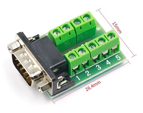 D Sub Db9 De 9 Connector Female Met Schroef Terminals Zonder Behuizing Domoticx