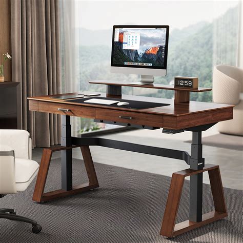 Eureka 63 Modern Standing Desk With Two Drawers For Home Office