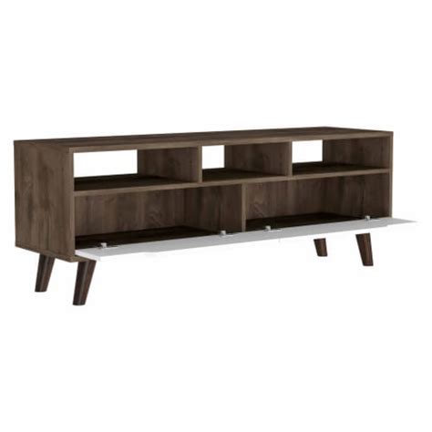 Oslo Tv Stand For Tvs Up Two Drawers Four Legs Three Open