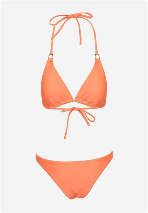 Costum De Baie Bikini Portocaliu Born2be
