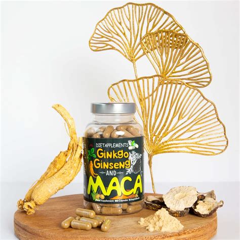 Maca Root Mg Ginkgo Biloba Korean Red Panax Ginseng Mg