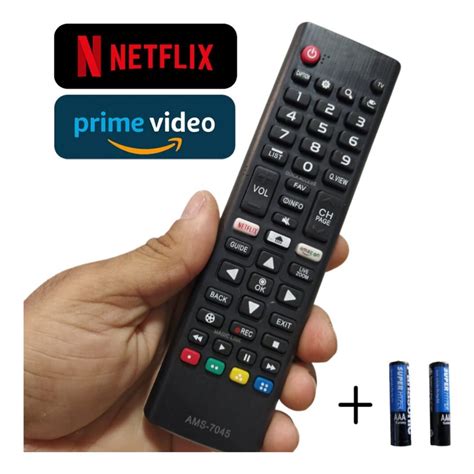 Controle Compat Vel Lg Tv Smart K Led Lcd Plasma C Netflix Amazon