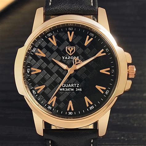 Yazole Reloj de pulsera de cuarzo deportivo para hombre cronógrafo de