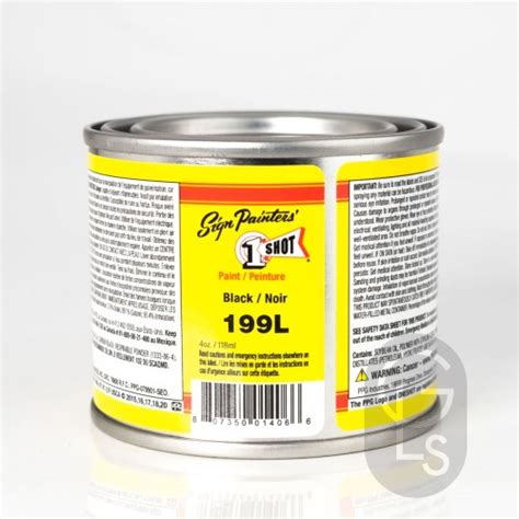 shot sign enamel black gold leaf supplies