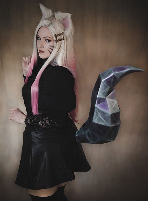 Kda Ahri Tail Pattern Pretzl Cosplay