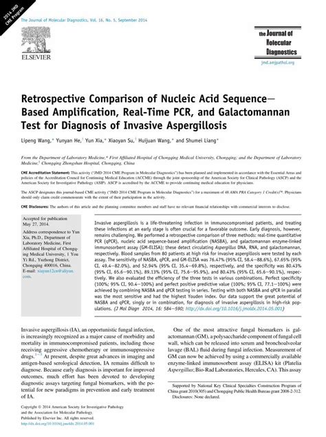 Pdf Retrospective Comparison Of Nucleic Acid Sequencebased