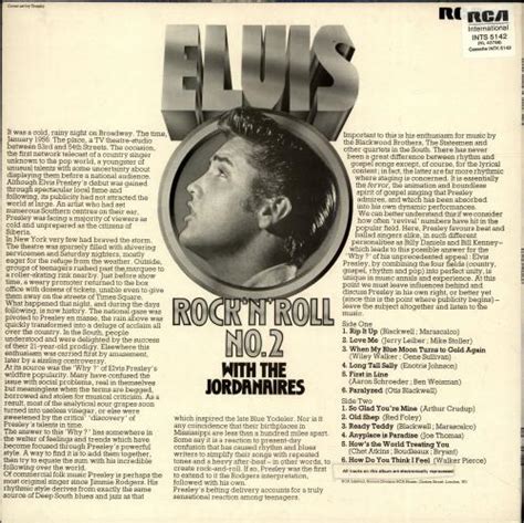 Elvis Presley Rock N Roll No 2 3rd UK Vinyl LP Album LP Record