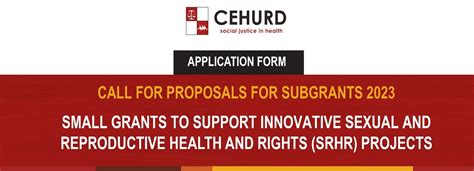 Call For Proposals For Subgrants 2023 Small Grants To Support