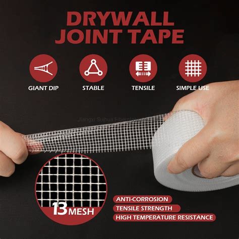 Drywall Fiberglass Self Adhesive Mesh Joint Tape For Gypsum Board