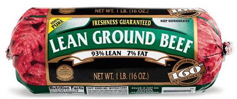 Lean Ground Beef 93 Lean 7 Fat Hy Vee Aisles Online Grocery Shopping