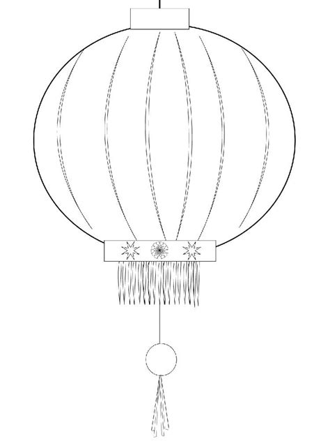 Coloriage Lanterne Chinoise T L Charger Et Imprimer Gratuit Sur