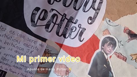 Mi Primer Video Apunte De Harry Potter Youtube