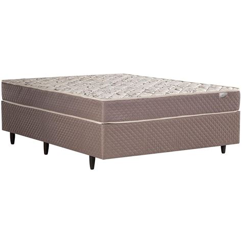 Cama Box Colchao Casal Herval Omega Pillow Top E Molas Ensacadas