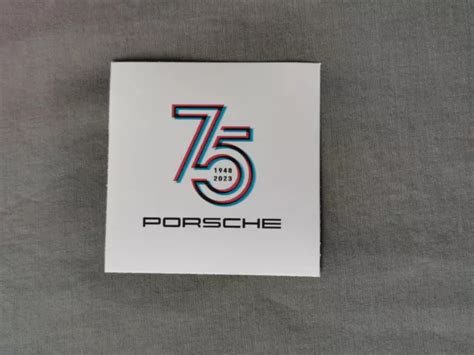 Porsche 75 Years Sticker 75th Anniversary Sticker Sticker Decal Sticker