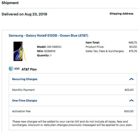 ‎note 9 Best Buy Bill Credit Atandt Community Forums