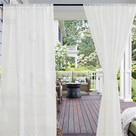 Amazon RYB HOME Waterproof Outdoor Indoor Sheer Curtains For Patio