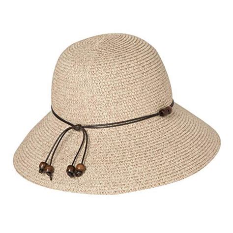 Comhats Summer Beach Sun Hat For Women Wide Brim Foldable Upf 50 Uv Floppy Packable Beige Large