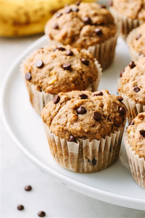 Vegan Banana Chocolate Chip Muffins The Simple Veganista