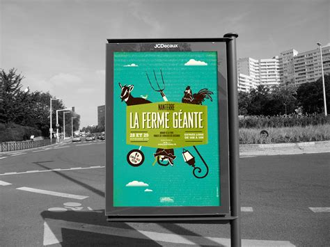 Agence Miracle Graphisme Illustration Nanterre Affiche Ferme Geante 1