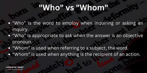 Who Vs Whom Difference Between Them And How To Correctly Use Them