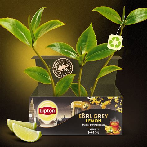 Zestaw Lipton Herbata Czarna Earl Grey I Lemon X Torebek