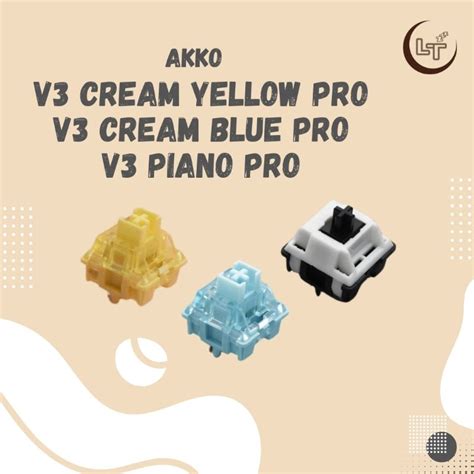 Akko V3 Cream Yellow Pro V3 Cream Blue Pro V3 Piano Pro Switch 15