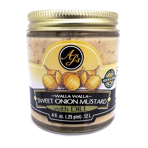 Walla Walla Sweet Onion Mustard With Dill 4oz