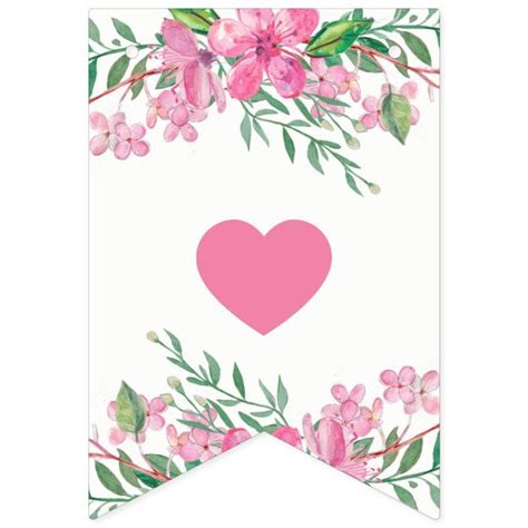 Create Your Own Bunting Banner Zazzle Bunting Banner Paper Flower