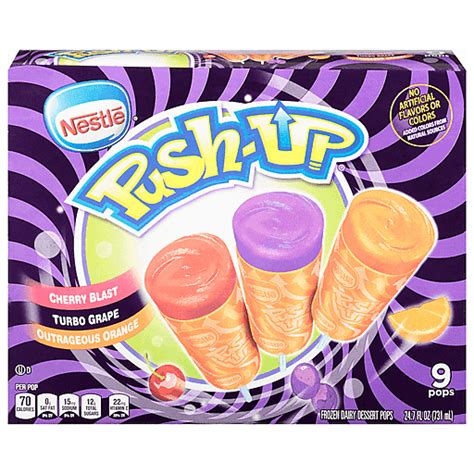 Nestle Push Up Assorted Frozen Dairy Dessert Pops 9 Ea Popsicles