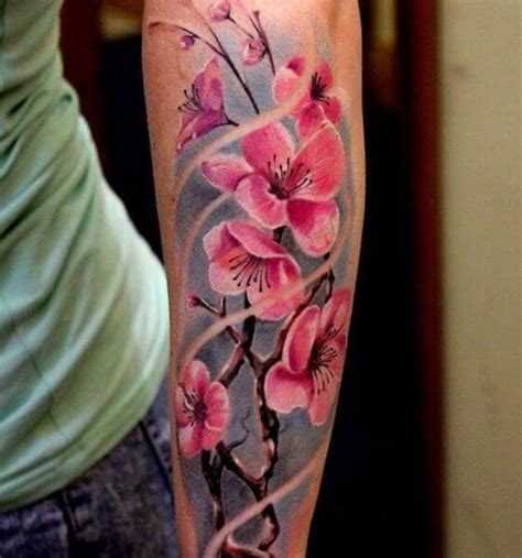 40 Prettiest Cherry Blossom Tattoo Design Ideas with Meaning