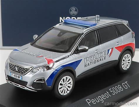 Norev Scale Peugeot Gt Police Nationale Silver