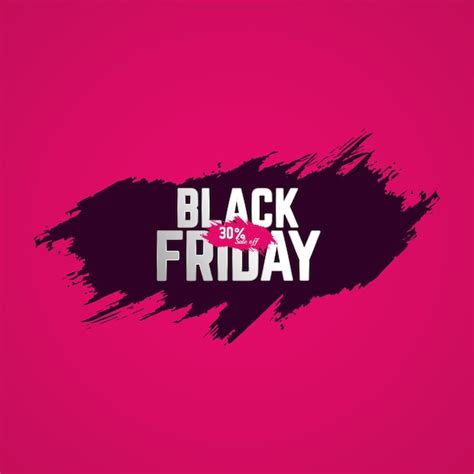 Premium Vector Black Friday 30 Percent Sale Off Concept For Promotion